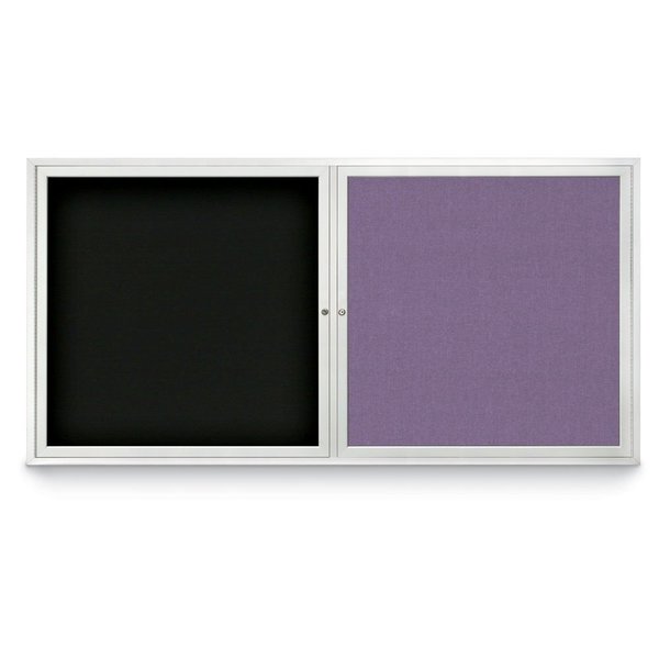 United Visual Products Corkboard, Cork/White, 96"x48" UV435HPLUS-WHITE-CORK